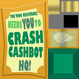 The "Crash Cashbot" sign texture for Operation: Crash Cashbot Headquarters.