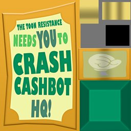 Operation: Crash Cashbot Headquarters sign texture.