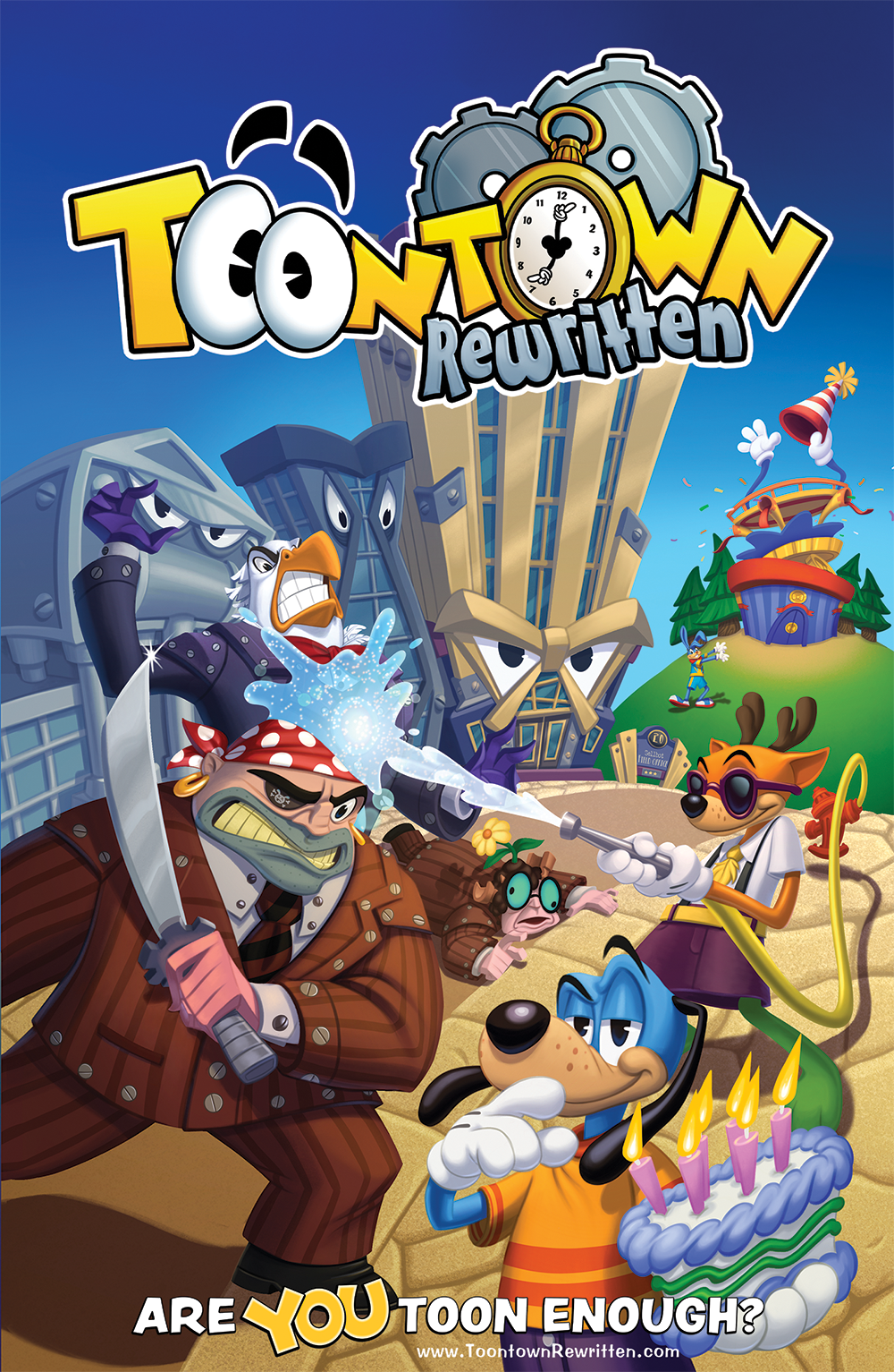 Front cover of the booklet from ToonFest: Birthday Bash.