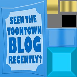 Toontown blog sign texture.