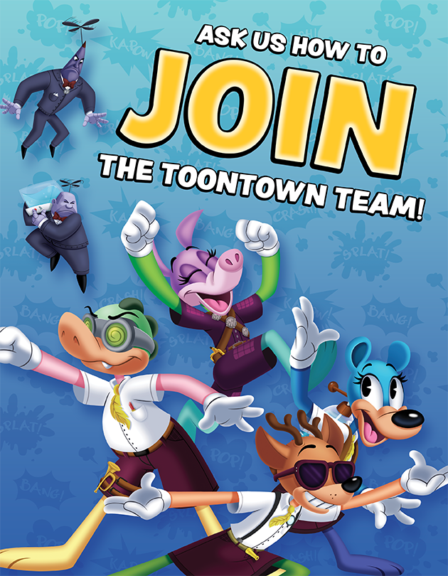 Toontown Rewritten Team table sign.