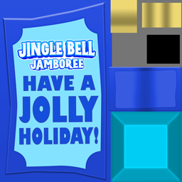 The "Jingle Bell Jamboree" sign texture.