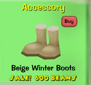 The Beige Winter Boots in a Toon's Cattlelog.