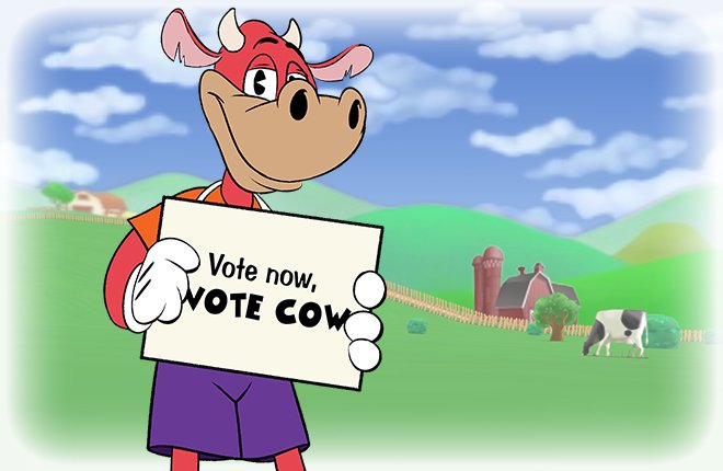 Cow's slogan.