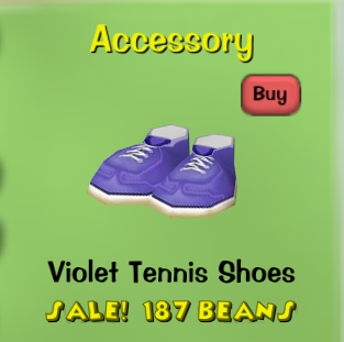 The Violet Tennis Shoes in a Toon's Cattlelog.