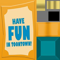 The "Have Fun" sign texture.