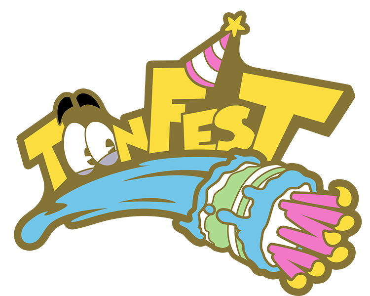 ToonFest: Birthday Bash enamel pin.