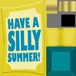 The "Silly Summer" sign texture.