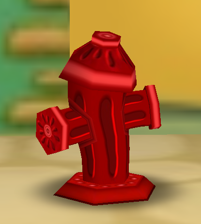 The fire hydrant from Toontown Central.