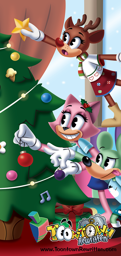 Winter Holiday wallpaper with Toons.