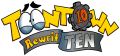 The 10th-anniversary logo of Toontown Rewritten for Under New Management (2024).