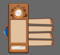 Quiz stage GUI for multiple choice questions.