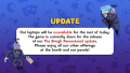 TV graphic regarding the Toontown Remastered update for The Brrrgh during ToonFest Orlando.