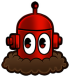 Discord emoji of a mole Cog with eyes open.