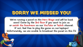 TV graphic regarding a panel during ToonFest: The Great Fanfair.