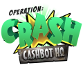 The logo for Operation: Crash Cashbot Headquarters.