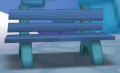 A bench in The Brrrgh.