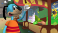 Flippy celebrating the grand finale of Cartoonival with Fluffy.