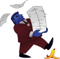 A Cold Caller (chibi illustration).