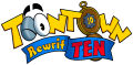 The 10th-anniversary logo of Toontown Rewritten (2023-2024).