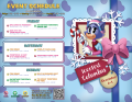 Event schedule in the bifold from ToonFest Columbus.