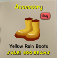 The Yellow Rain Boots in a Toon's Cattlelog.