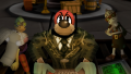 Lord Lowden Clear checking the G.I.M.M.I.C.K. for a mysterious announcement from the Cogs.
