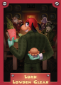 Front cover of the trading card for Lord Lowden Clear.