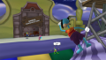 Flippy looking at the "Under Construction" tunnel in Donald's Dreamland.