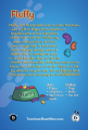 Back cover of the trading card for Fluffy.
