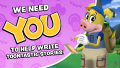 Recruitment ad for Creative Writers in the Creative Media department.