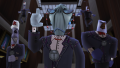 The Office Clerk with her Lawbots beside her.