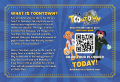 Back cover of the postcard offered at Pax East that promoted the first Makeship campaign.