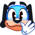 Discord emoji of Flippy waving.