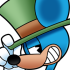 Discord emoji of a mouse smirking.
