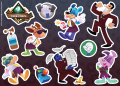 Sellbot Task Force stickers from ToonFest: Birthday Bash.
