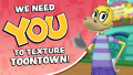 Recruitment ad for Texture Artists in the Art department.