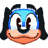 Animated Discord emoji of Flippy winking.