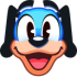 Discord emoji of Flippy feeling happy.
