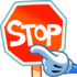 Discord emoji of Flippy's stop sign.
