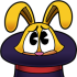 Discord emoji of a rabbit feeling worried.