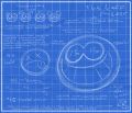 Doctor Surlee's encrypted Laff Meter blueprint.[2]
