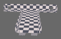 An untextured model of the Cog Crusher Course entrance.