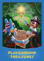 Back cover of the trading card for treasures.