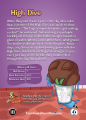 Back cover of the trading card for High Dive.
