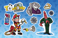 Stickers from ToonFest at ReplayFX 2019.