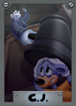 Front cover of the trading card for the Chief Justice.