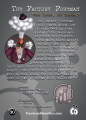 Back cover of the trading card for The Factory Foreman.