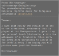 Yesman's Minglermail memo #5.