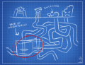 Ai Spai's blueprint for the Sellbot Sewers.[22]